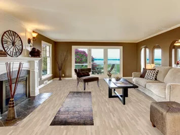 All-Over Blue Abstract Runner Rug 2x10