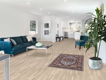 Light Blue Heriz Serapi Indian Wool Rug 3x5