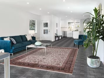 All-Over Floral Traditional Tabriz Turkish Area Rug 6x10