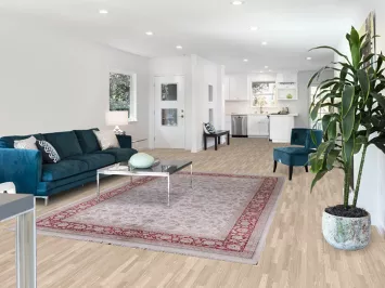 All-Over Floral Tabriz Living Room Area Rug 6x10