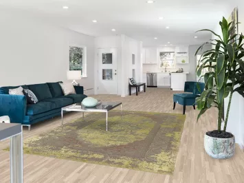 Traditional Turkish Heriz Carved Area Rug 6x9