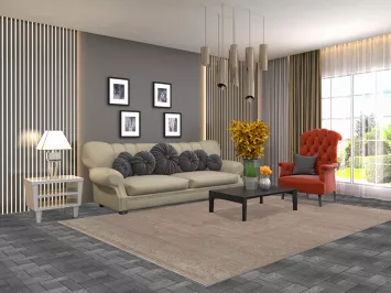 Traditional Kerman Turkish Area Rug 7x10