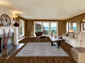 All-Over Tabriz Traditional Area Rug 7x10