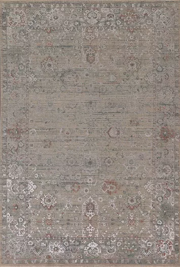 Traditional Tabriz Carved Turkish Area Rug 6x9