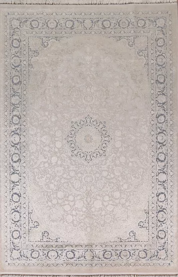 Carved Silk Tabriz Living Room Area Rug 7x10