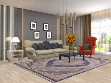 Victorian Style Tabriz Traditional Area Rug 6x10