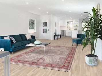 Traditional Ivory Qum Turkish Area Rug 6x10