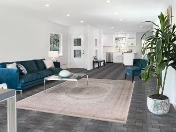 Traditional Floral Tabriz Oriental Area Rug 6x10