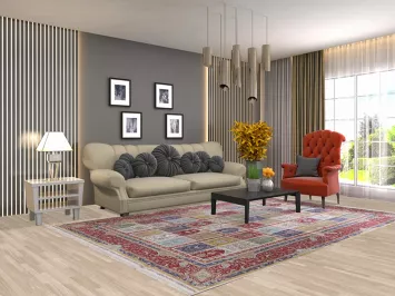 Garden Design Qum Living Room Area Rug 6x10