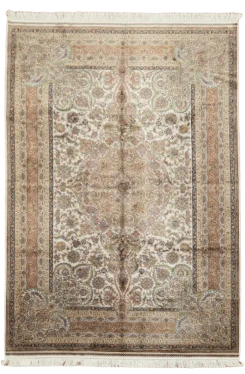 Exquisite Qum Area Rug 7x10 with Captivating Detailed Symmetry