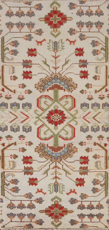 All-Over Kazak Indian Accent Rug 3x6