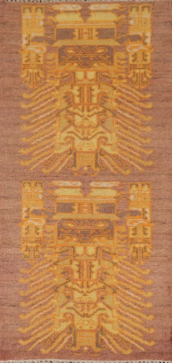 Handmade Wool Kazak Indian Rug 3x6