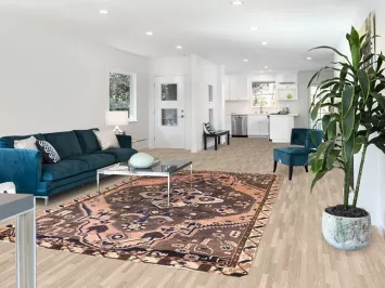 Vintage Bakhtiari Persian Area Rug 7x11