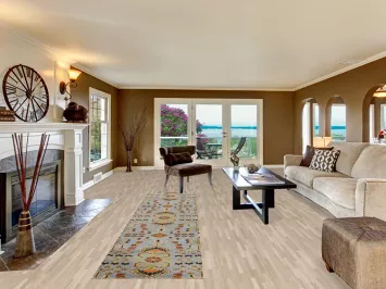 Light Blue Kazak Indian Runner Rug 3x12