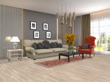 All-Over Heriz Serapi Indian Runner Rug 3x8