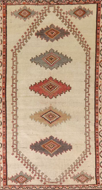 Vintage Wool Gabbeh Persian Rug 4x8