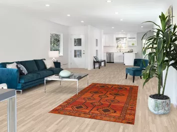 Vintage Geometric Lori Persian Rug 4x8