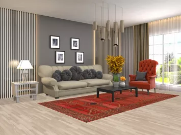 Geometric Lori Persian Living Room Rug 5x10