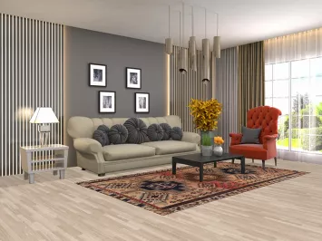 Antique Lori Persian Area Rug 5x9