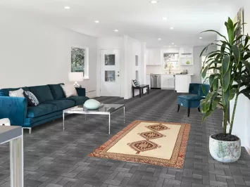 Ivory Geometric Gabbeh Persian Rug 3x6