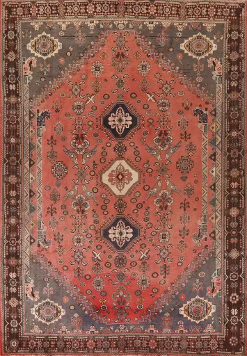 Vegetable Dye Shiraz Persian Area Rug 7x11