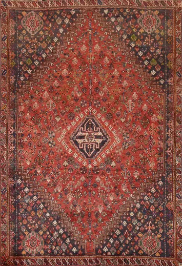 Tribal Geometric Shiraz Persian Area Rug 5x8