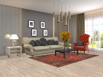 Tribal Geometric Shiraz Persian Area Rug 5x8