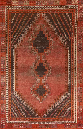 Vegetable Dye Antique Lori Persian Rug 5x8