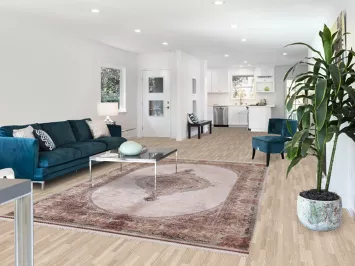 Turkish Silk Qum Traditional Area Rug 7x10