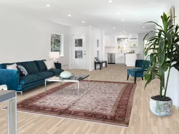 All-Over Floral Tabriz Traditional Area Rug 7x10