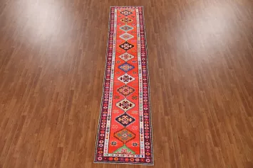 100% Silk Anatolian Turkish Runner Rug 3x12