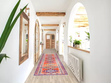 Handmade Tribal Anatolian Turkish Runner Rug 3x14