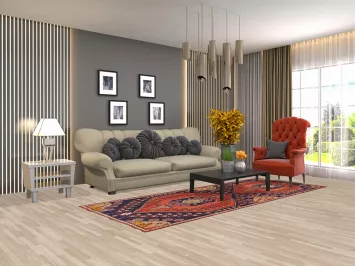 Vintage Wool Mahal Persian Runner Rug 4x10