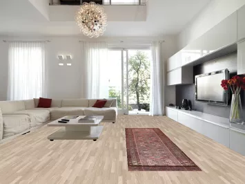 Gray & Pink Heriz Persian Runner Rug 4x14