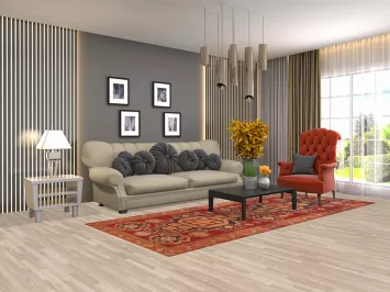 Geometric Zanjan Persian Runner Rug 4x10