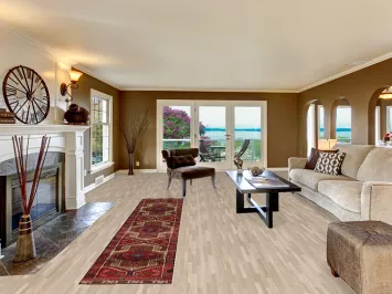 Geometric Meshkin Persian Runner Rug 2x11