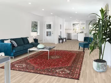 Red Geometric Shiraz Persian Area Rug 7x10