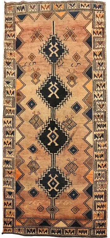 Tribal Wool Lori Persian Runner Rug 4x9