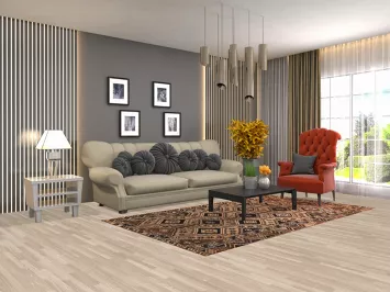 Geometric Wool Qashqai Persian Area Rug 5x9