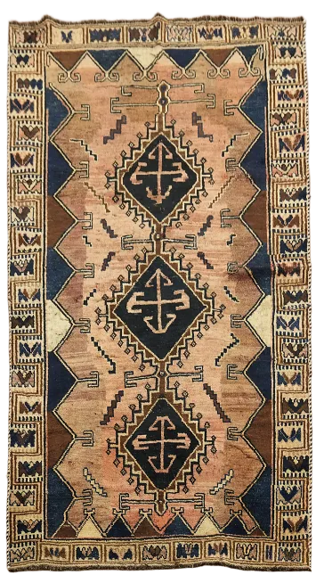 Vintage Wool Lori Persian Rug 4x8