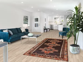 Geometric Ardebil Persian Runner Rug 4x9