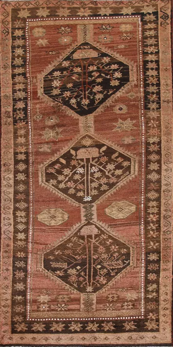 Handmade Ardebil Persian Runner Rug 4x10