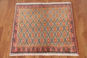 Vegetable Dye Tabriz Square Persian Rug 2x2