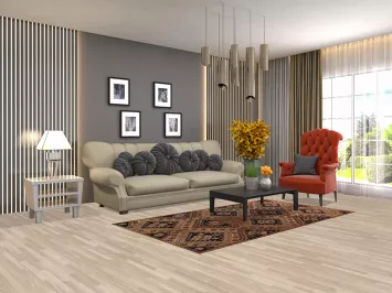 Antique Wool Lori Persian Rug x7