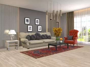 Geometric Hamedan Persian Runner Rug 4x10