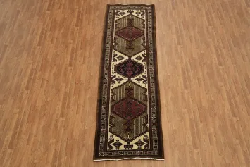 Vintage Tribal Persian Runner Rug with Ethnic Design 3x11
