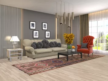 Tribal Wool Ardebil Persian Runner Rug 4x12