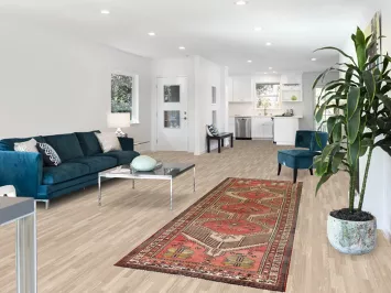 Vintage Wool Ardebil Persian Runner Rug 3x10