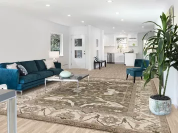 Handmade Green Oushak Oriental Area Rug 9x12