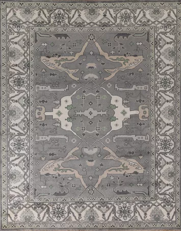 Gray Oushak Oriental Area Rug 8x10